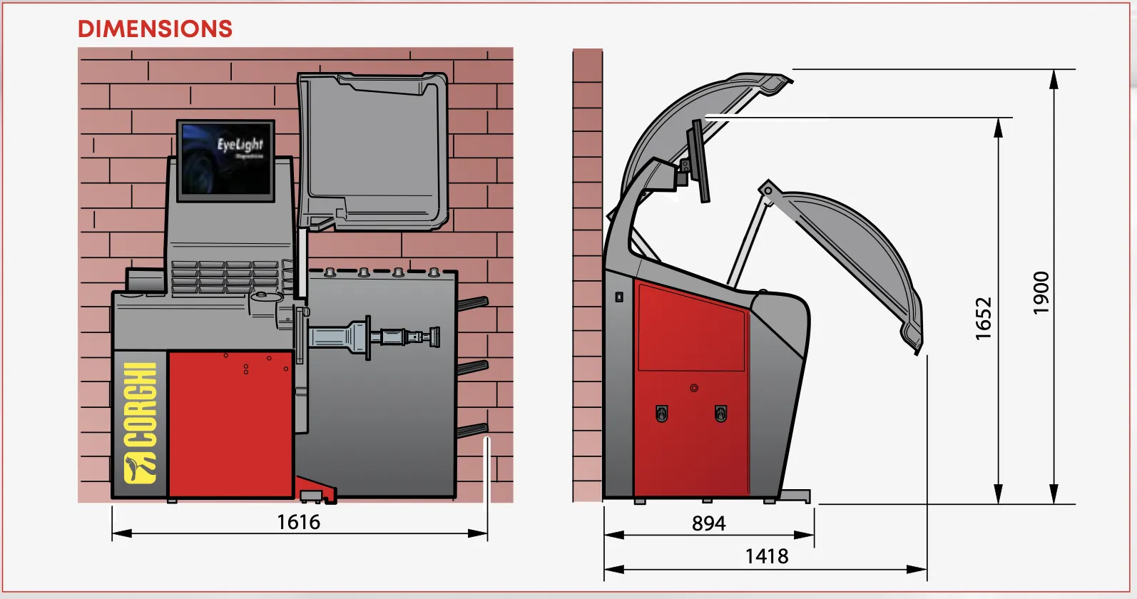 아이라이트 (EyeLight Plus) 외형 치수